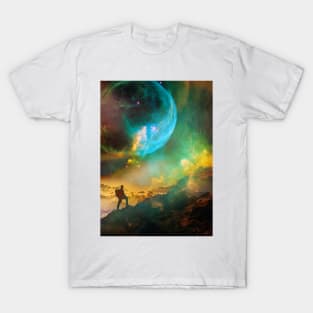 Vibrant Space Hiker T-Shirt